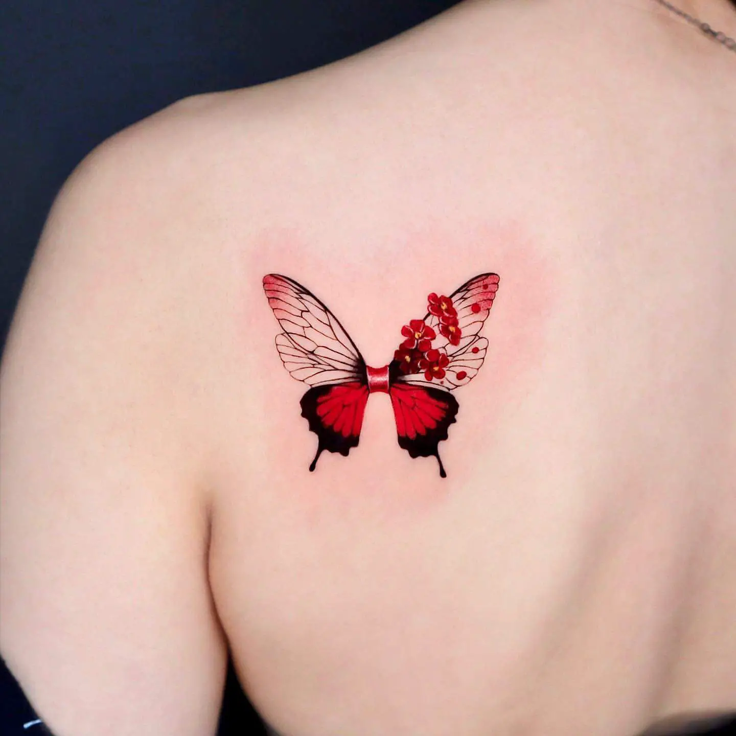 Red Butterfly Tattoo Ideas 10