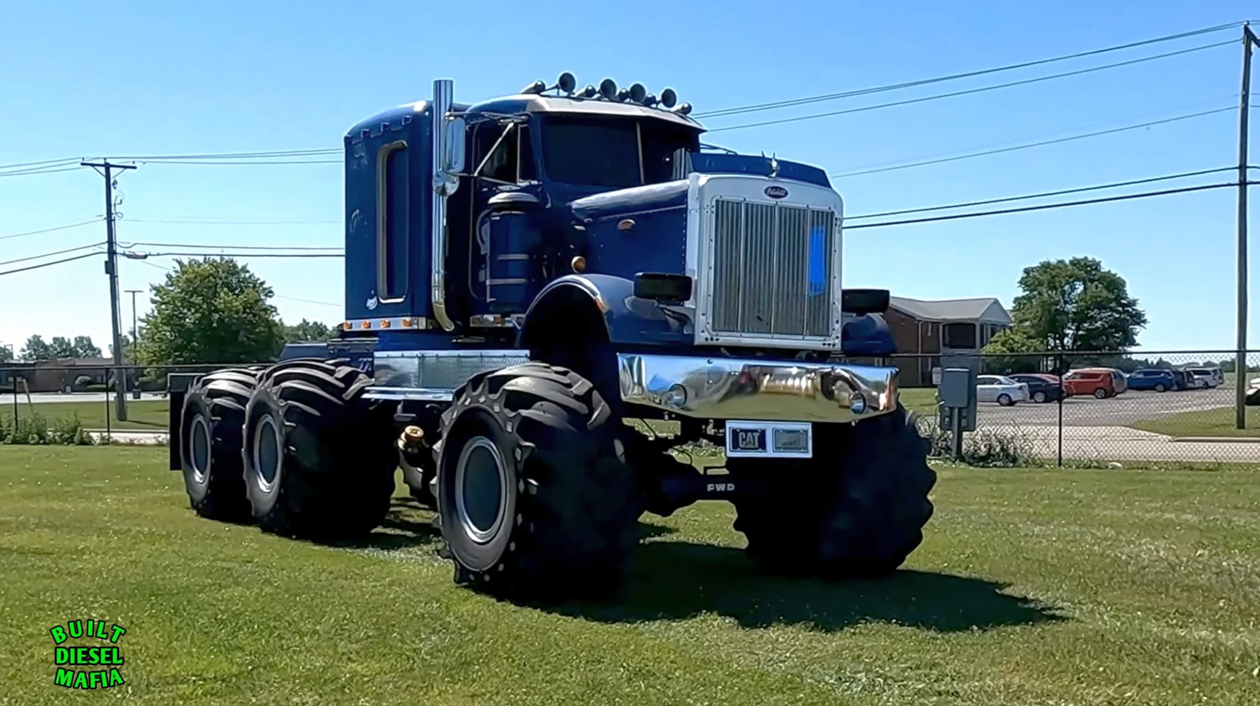 lamtac close up of abfi super monster truck selling king of the road peterbilt revived in 6545f809aa7f1 Close-Up Of ABFI - 1986 Super Monster Truck Selling "king Of The Road" Peterbilt 6×6 Revived In 2023