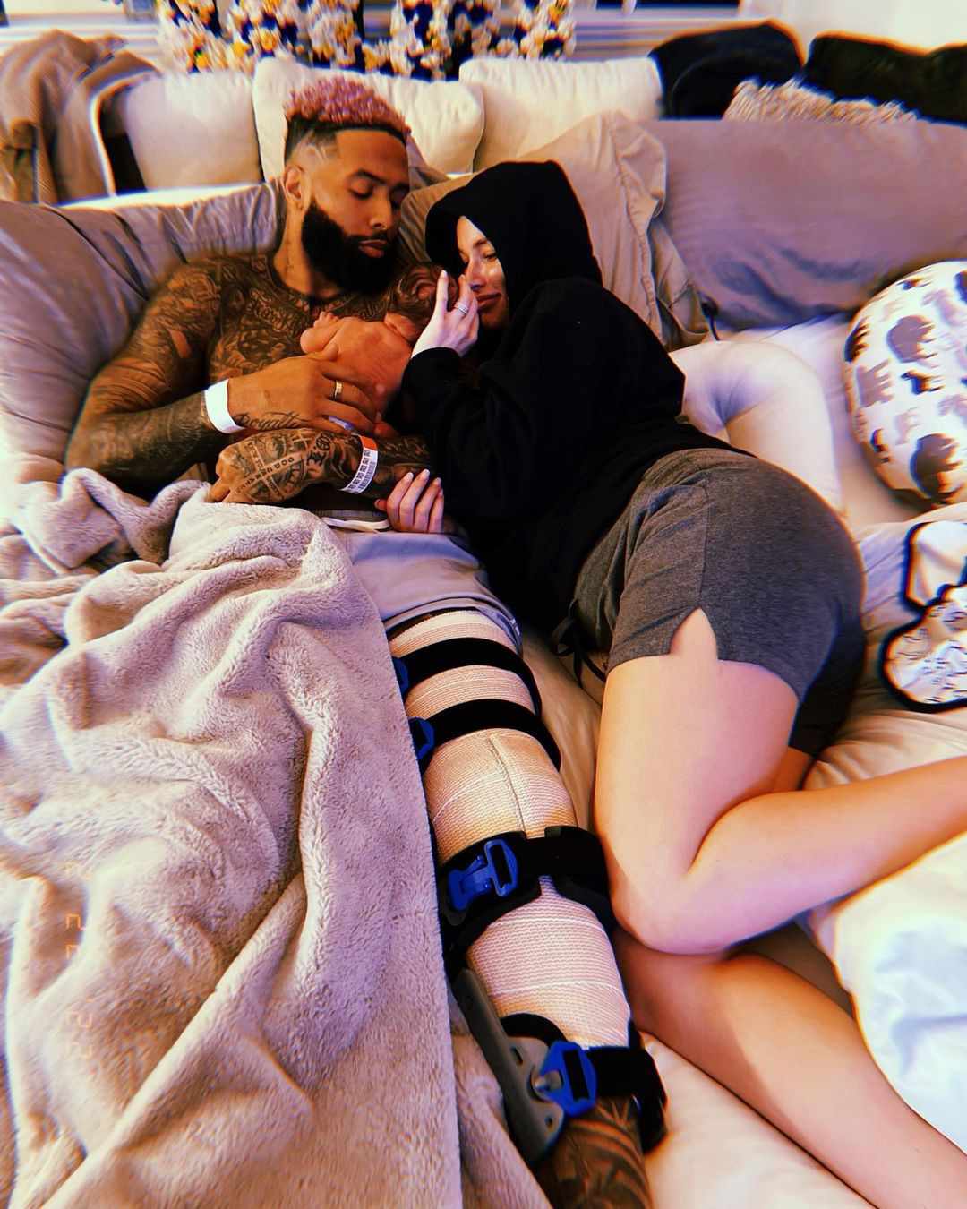 Odell Beckham Jr. and Girlfriend Lauren Wood Welcome First Baby Together