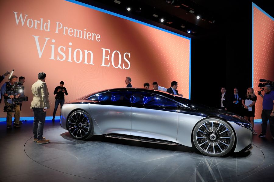 Mercedes EQS Vision - the future of luxury electric cars