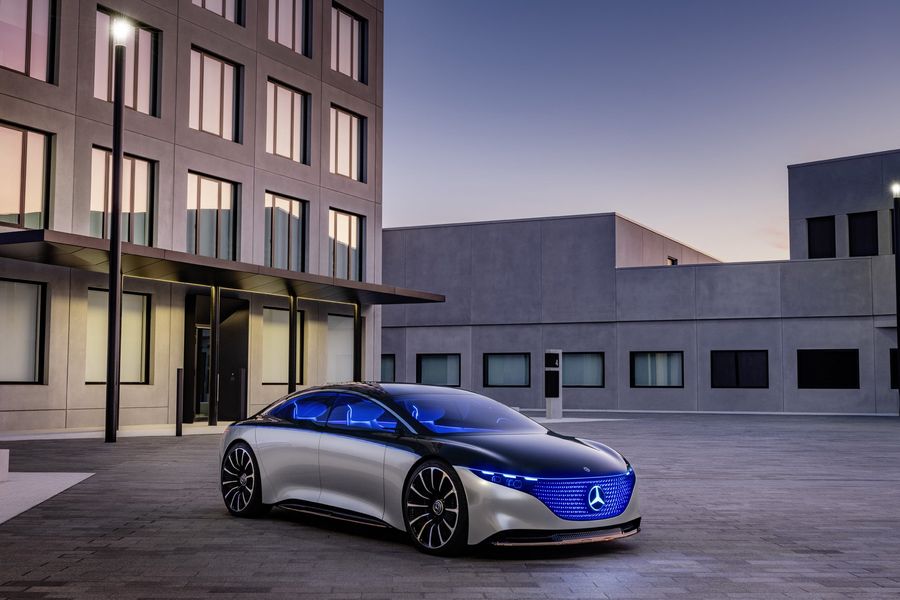 Mercedes EQS Vision - the future of luxury electric cars