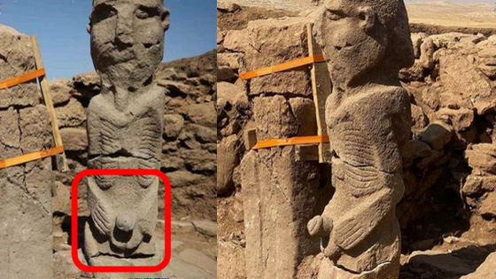 11,000-year-old statue of giant man clutching penis unearthed in Turkey