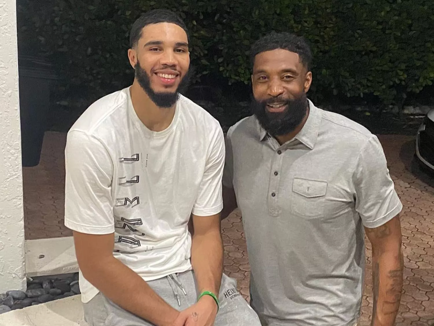 Jayson Tatum with his father Justin