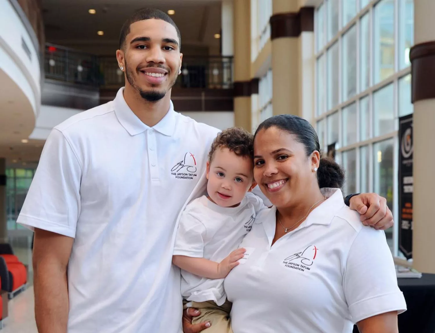 Jayson Tatum with his family