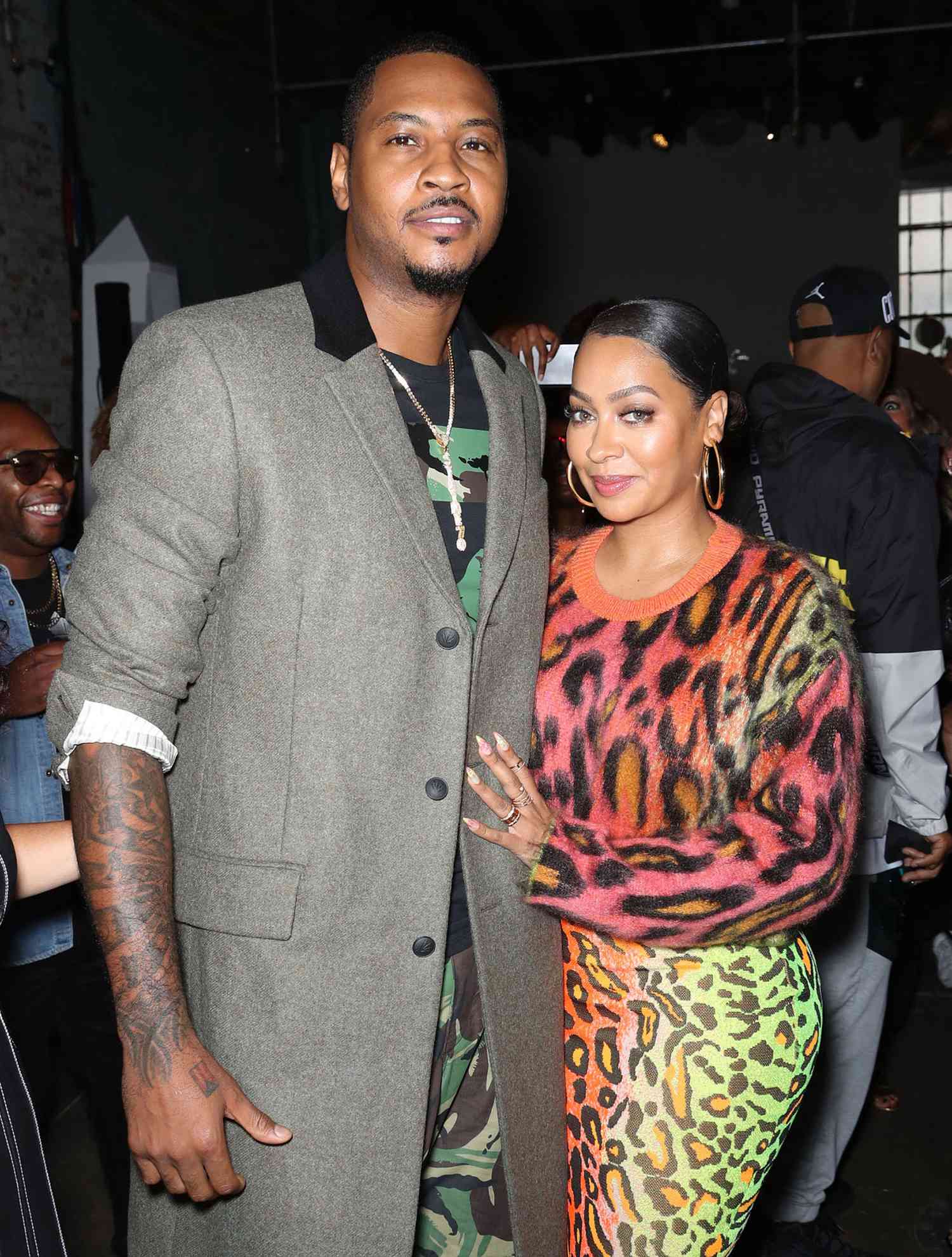 Carmelo and Lala Anthony Celebrate New Year's Together