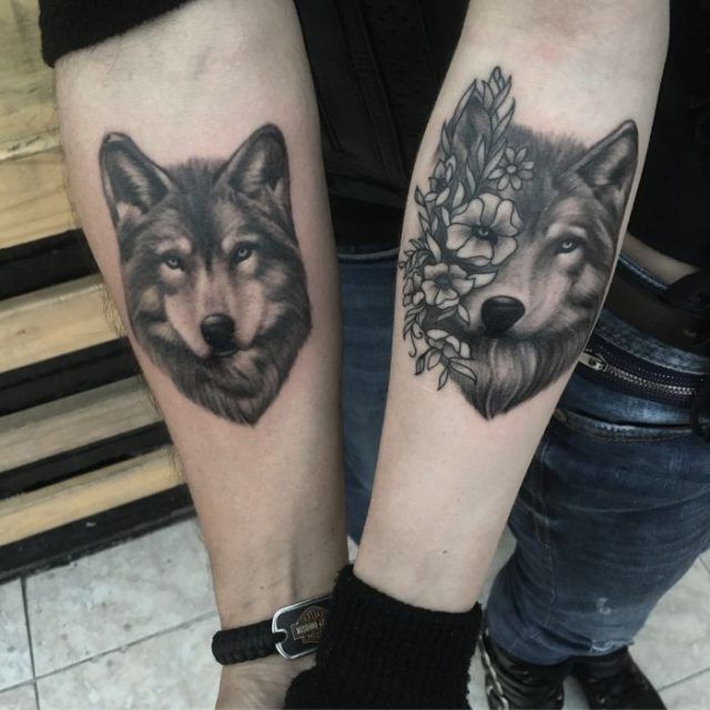 Ink Envy Tattoo Studio Inc  Wolf with half mosaic style pattern Mason  came in for his first couple tattoos a few days ago He workin on that  sleeve now inkaddict wolftattoo