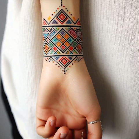 Geometric Wrist Tattoo