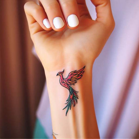 Phoenix Wrist Tattoo