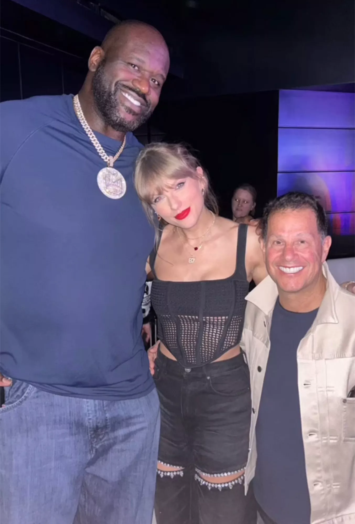 Shaquille O'Neal, Taylor Swift and Jamie Salter