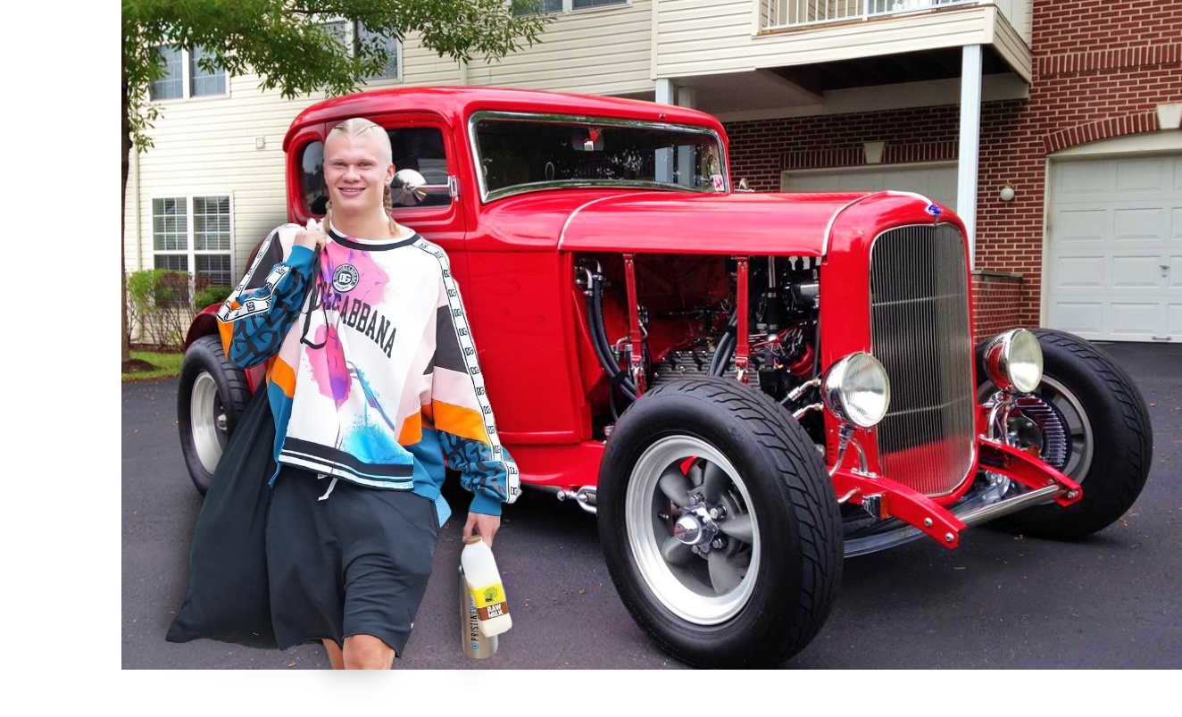 lamtac erling haaland cruises in the tumbler f supercar valued at million with horsepower along a scenic road in norway sporting a ponytail 65c9087393d92