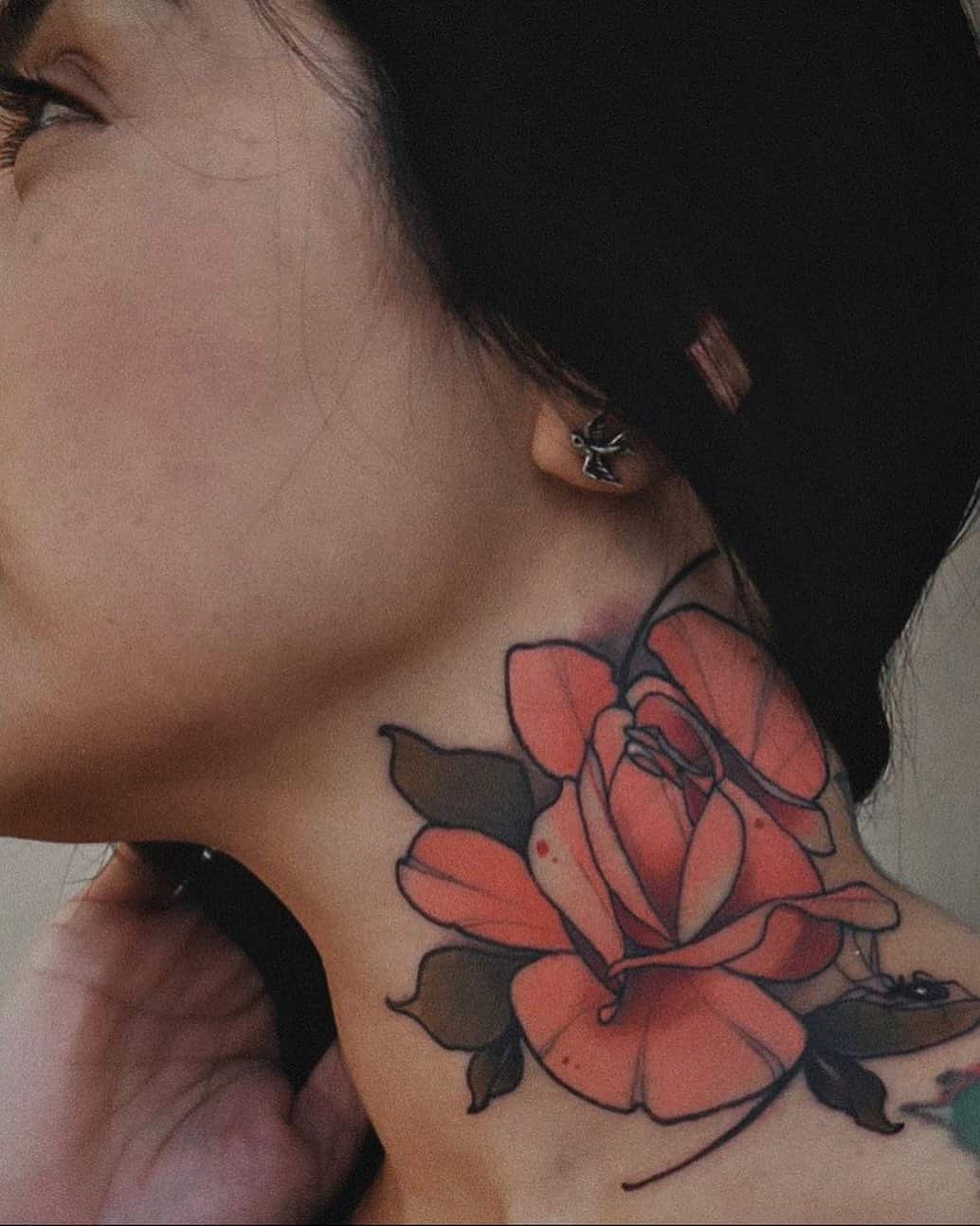 Neck Tattoo Ideas 1