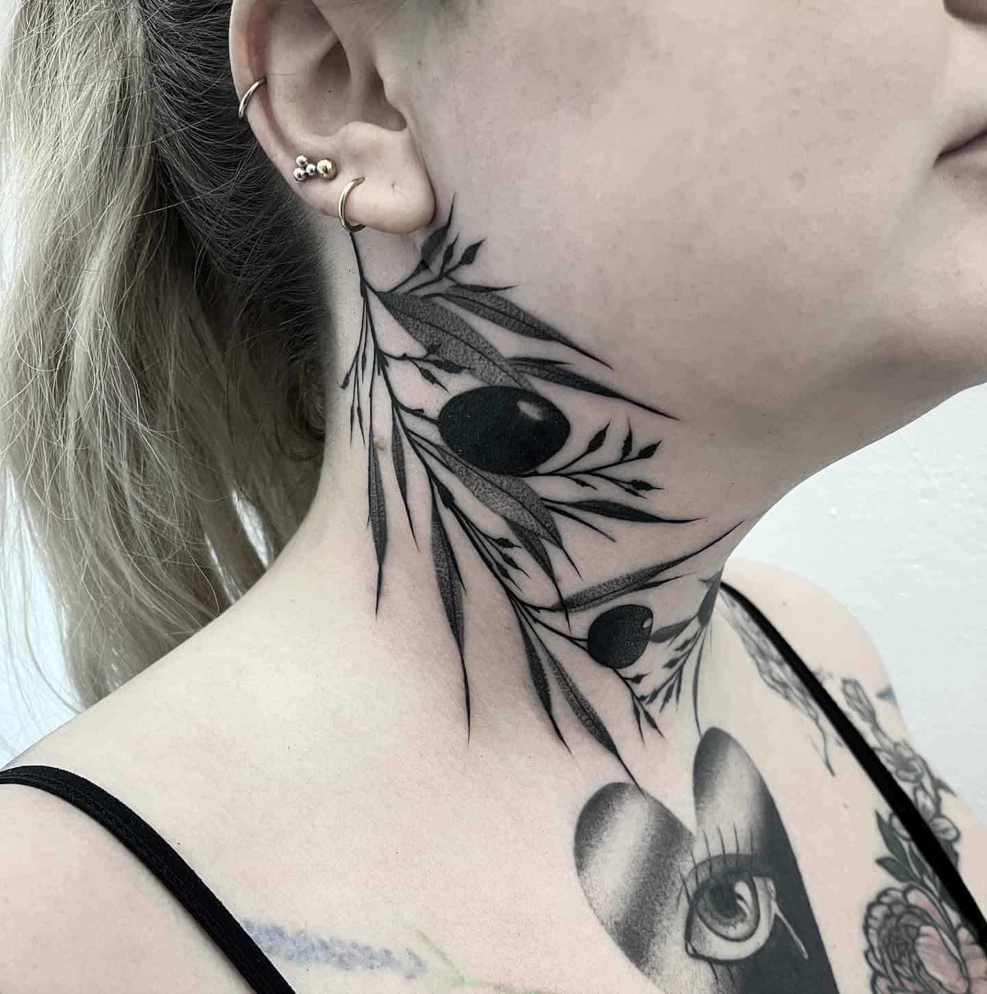 Neck Tattoo Ideas 5