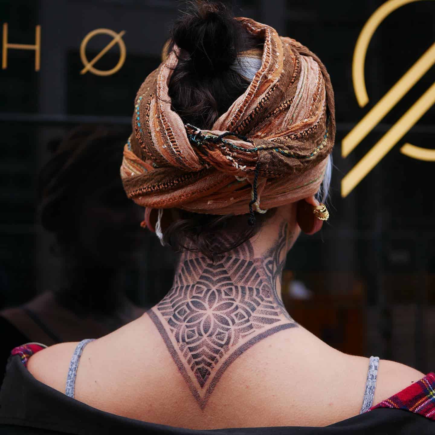 Neck Tattoo Ideas 7