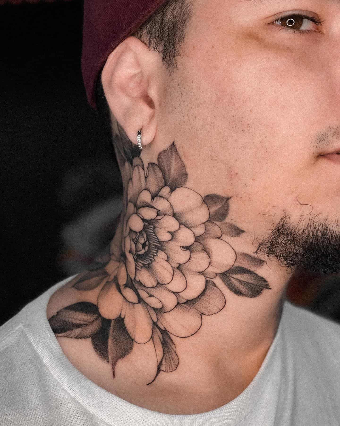 Neck Tattoo Ideas 9