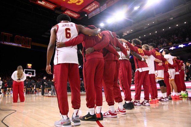 Bronny James, healthy and grateful, makes his long-awaited USC debut