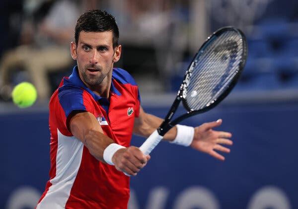 Novak Djokovic, King of the Olympic Village, Loses Run at Golden Slam - The  New York Times