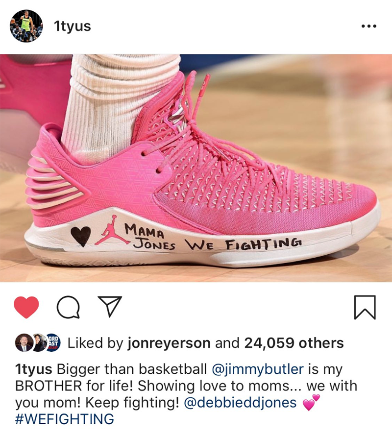 Jimmy Butler and the story behind the meaningful pink shoes at Game 3 NBA Playoffs