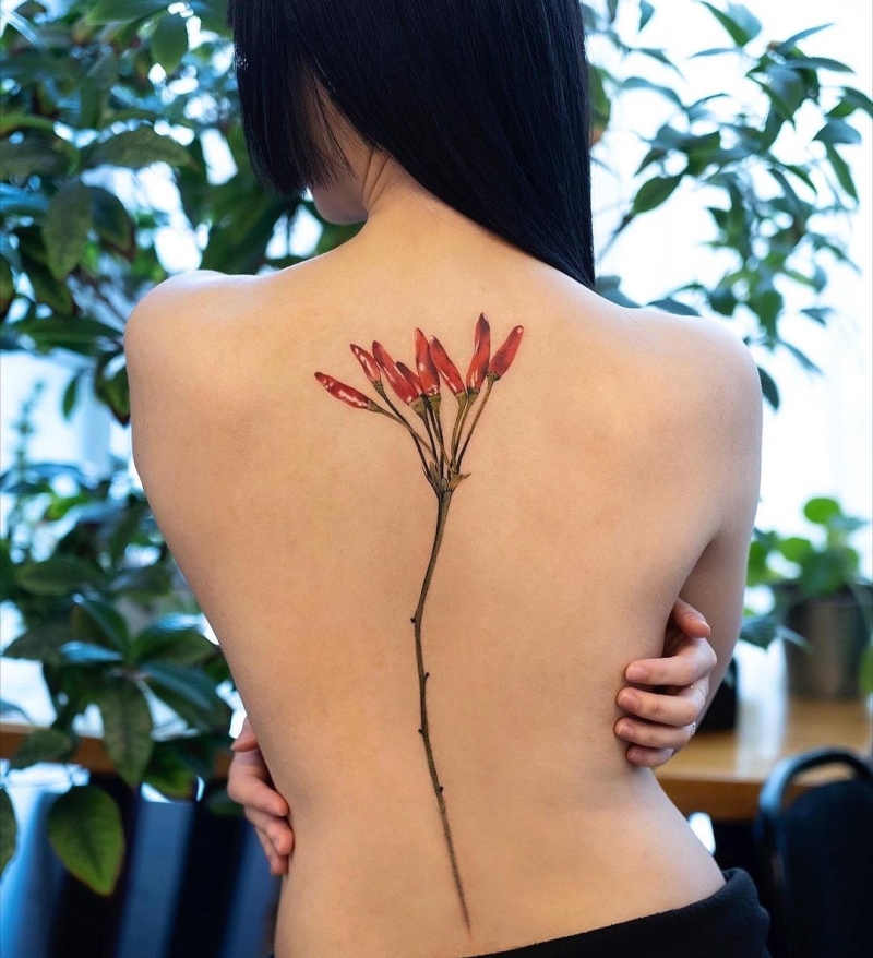 awesome spine tattoo idea @newtattoo qiqi 2