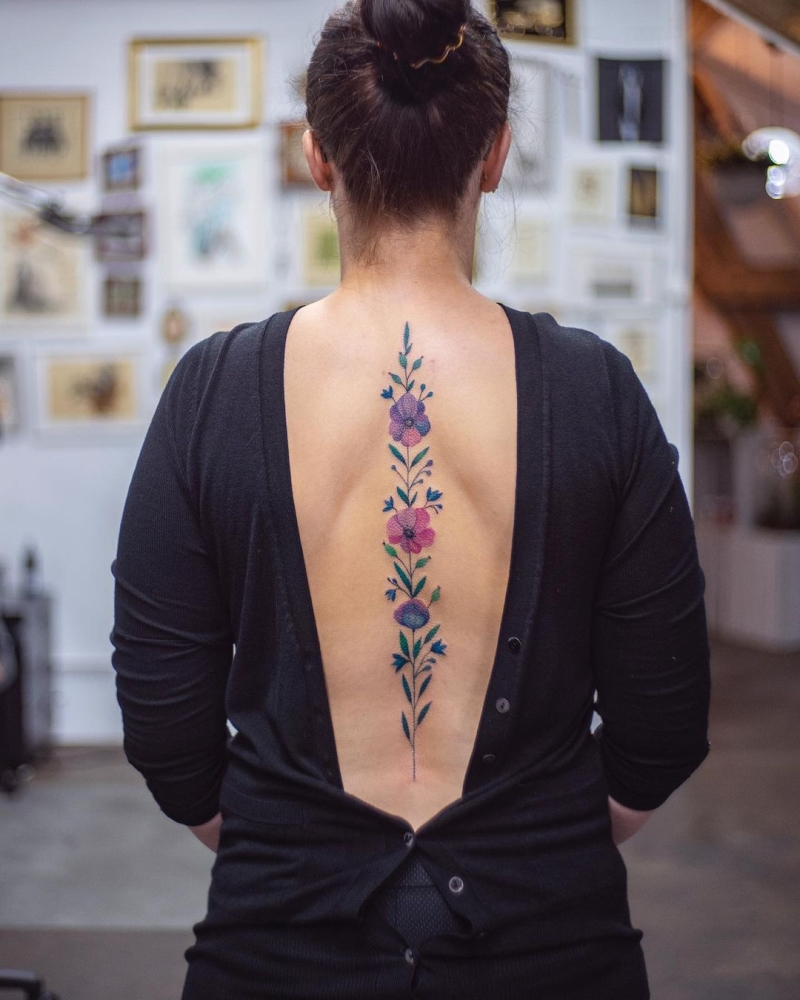 awesome spine tattoo ideas @yuliia lukovnikova 3s