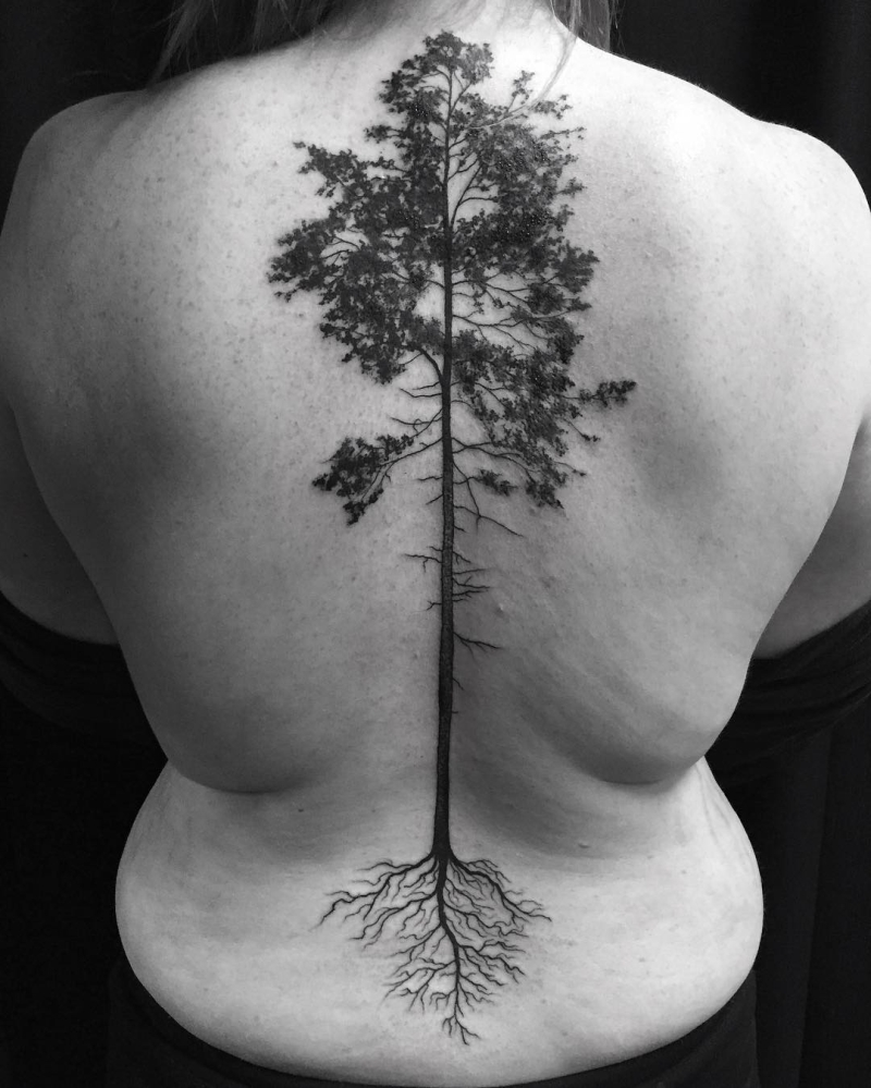 awesome spine tree tattoo ideas Johannes Folke B 1