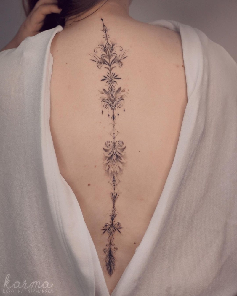 best spine tattoo ideas @karolinaszymanska tattoo 3s