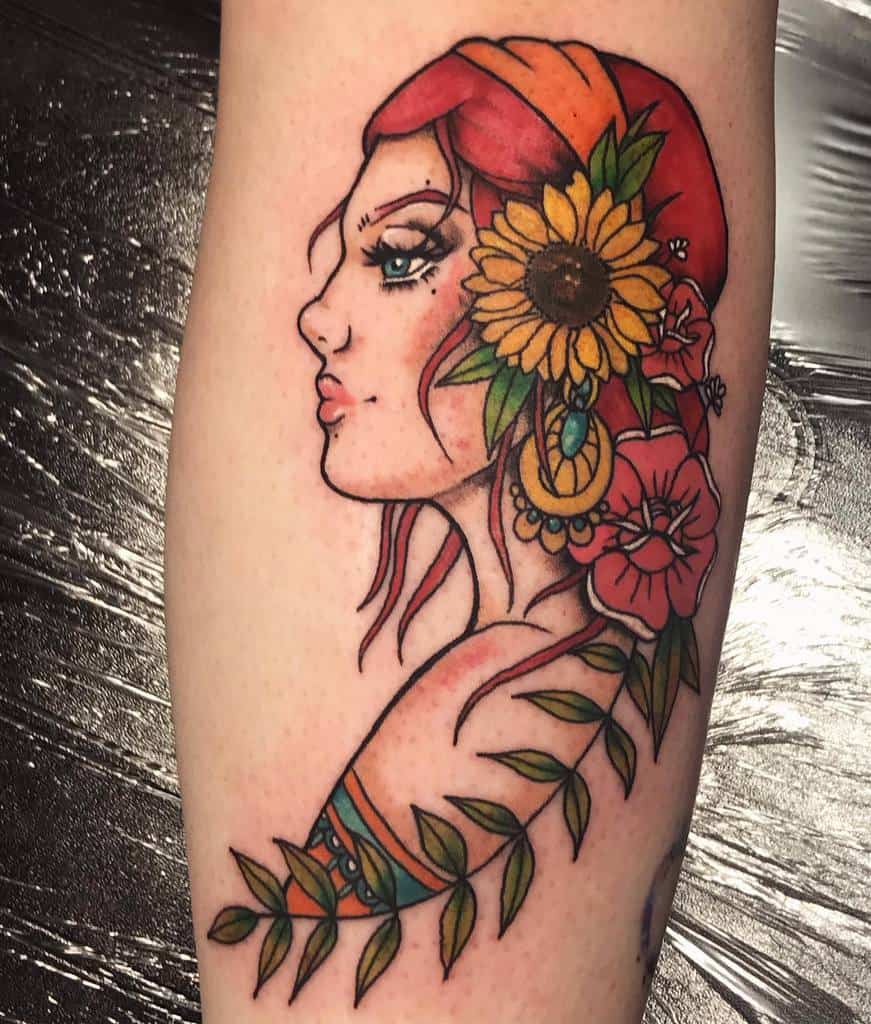 forearm gypsy rose tattoos maddierobertstattoo