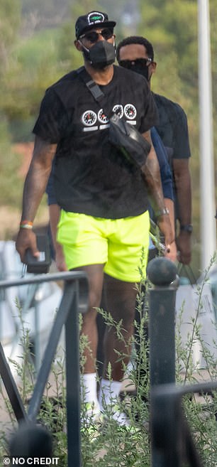 LeBron James enjoys an ice cream on board a luxury yacht in Corsica with his family | Daily Mail Online