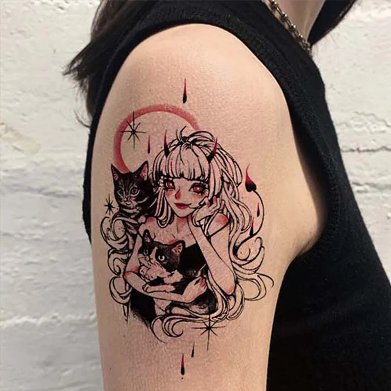 Anime Inspired Cartoon Tattoo Stickers For Women Cute Temporary Tattoo  Manufacturer For Carnival And Festivals Affordable Art Sticks From  Soapsane, $8.13 | DHgate.Com