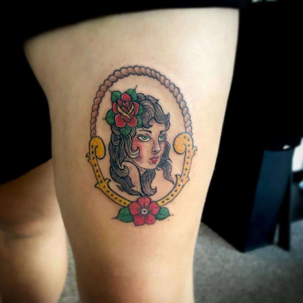 thigh gypsy rose tattoos richnielsentattoo