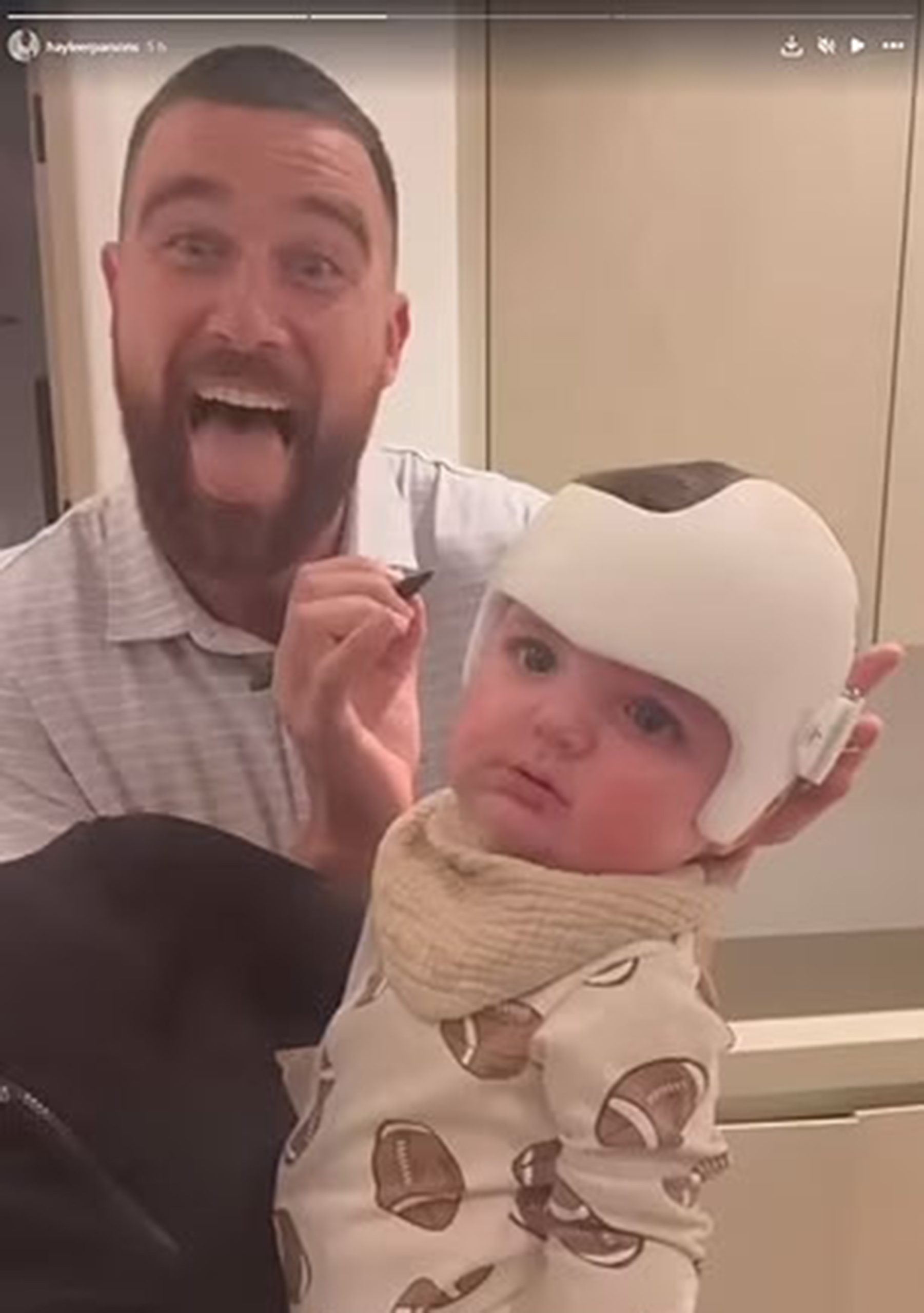 Travis Kelce and baby