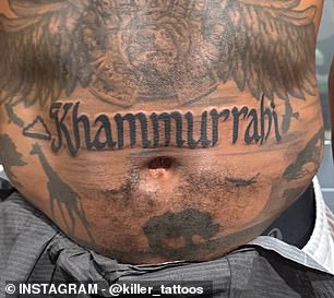 "Khammurrabi' inked on Rose's abdomen