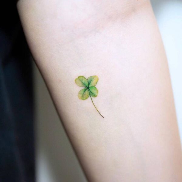 tiny sapling tattoo