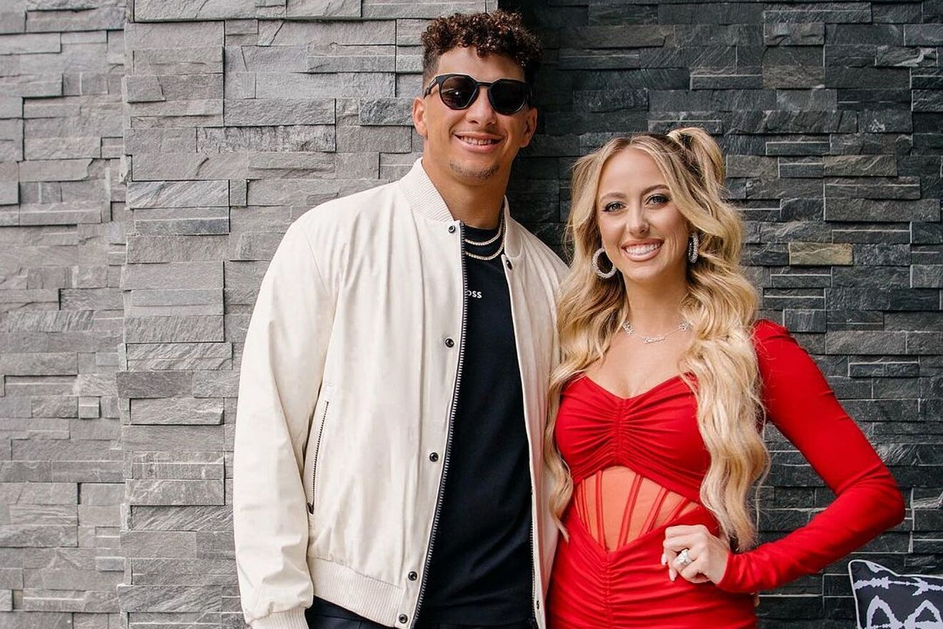 Patrick and Brittany Mahomes.