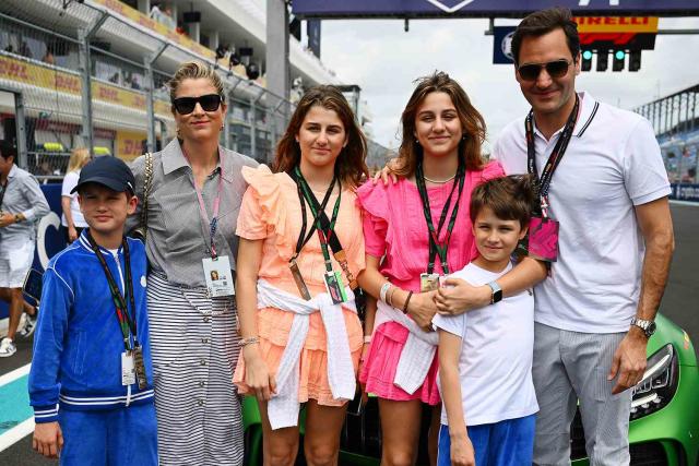 Roger Federer Says One of His Four Children Is 'Getting Serious' About  Playing Tennis (Exclusive)