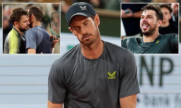 Andy Murray crashes out of the French Open in the first round as straight  sets defeat by Stan Wawrinka sees Roland Garros swansong come to an early  end | Daily Mail Online