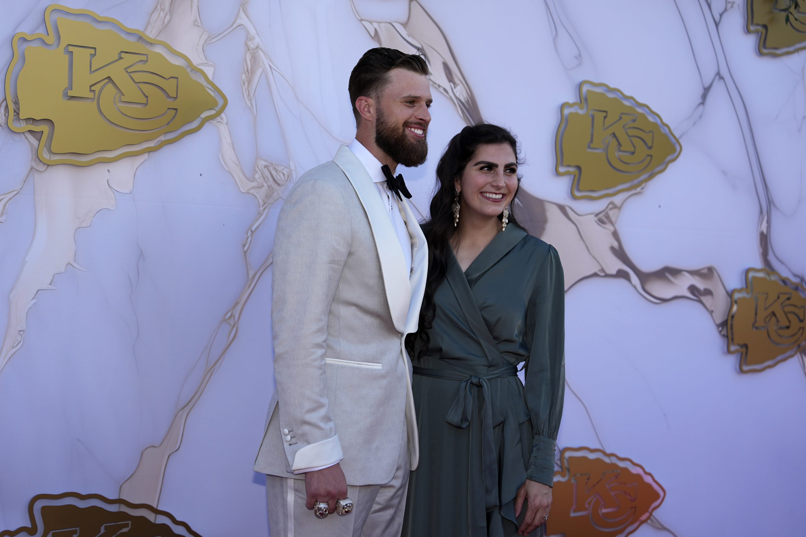 Harrison Butker and Isabelle Butker