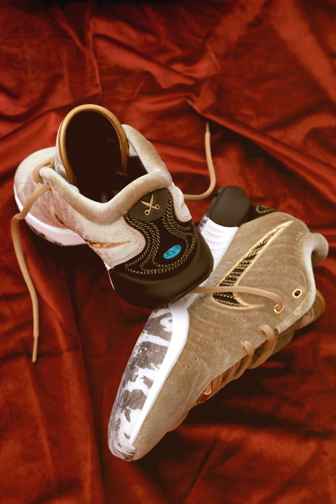 Product shot of The Shop and  Nike LeBron XXI shoe