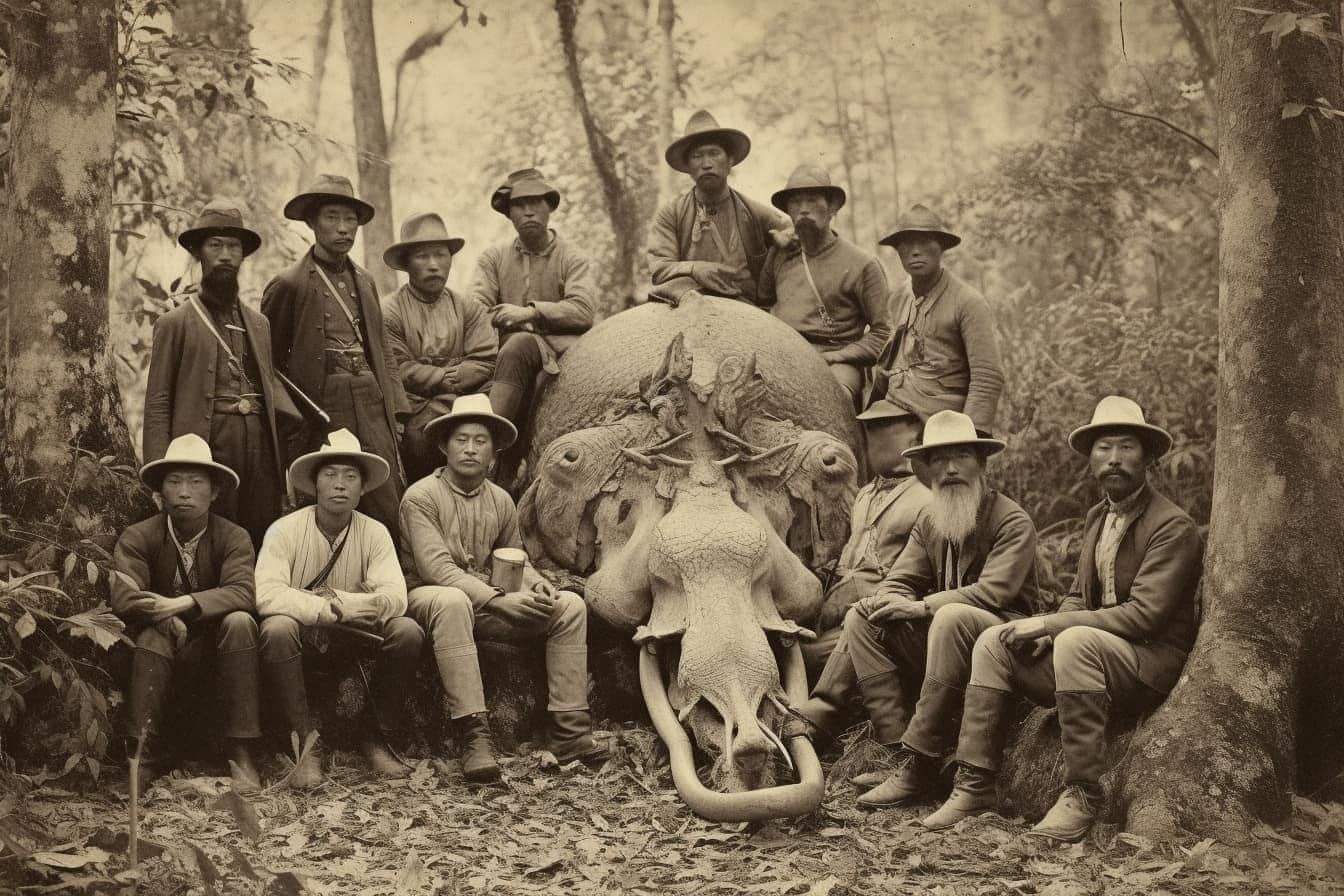 The reign of King Rama V (Thailand): Hidden images of mysterious animals hunted by the nobles... | Hidden images, Mystery, Reign