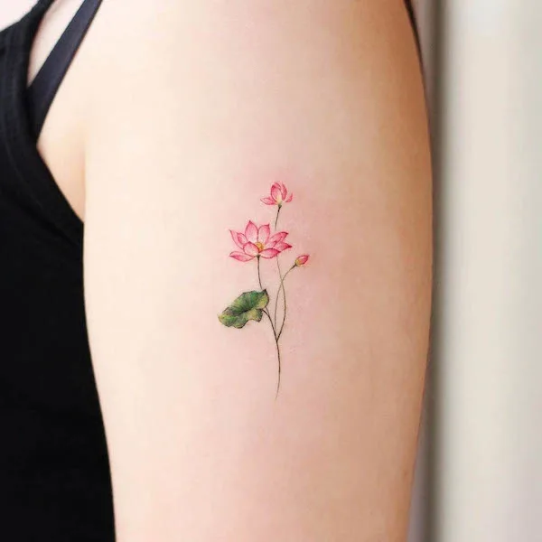 Small lotus tattoo by @vane.tattoo