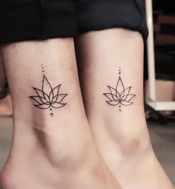 Small lotus tattoo by @adventure_tattoo_ahmedabad