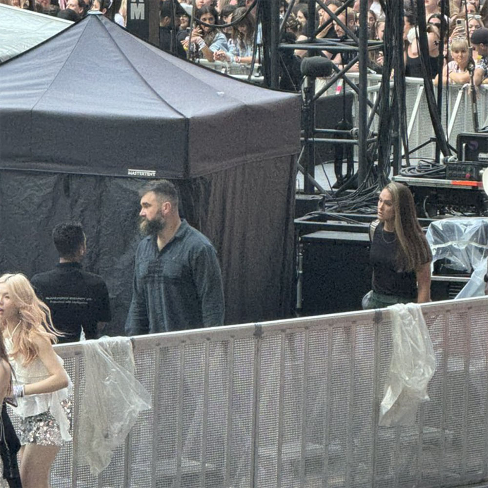 Jason and Kylie Kelce join Travis at Taylor Swift concert in London
