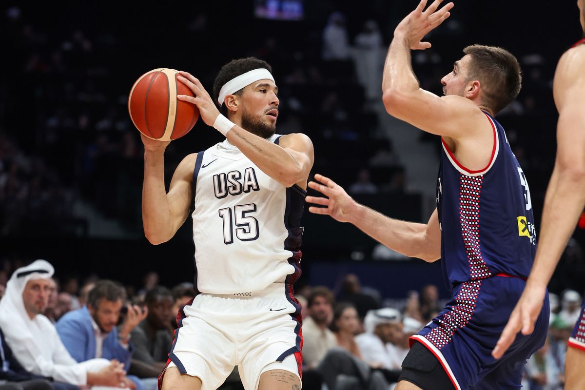 Team USA rolls in friendly over Serbia, Booker scores 3 points - Bright  Side Of The Sun