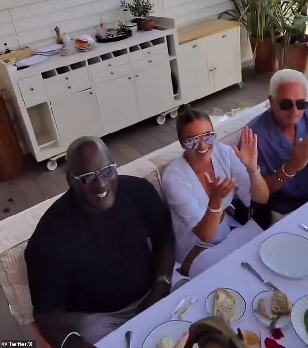 Michael Jordan got a blast from the past while dining at a ritzy restaurant in St Tropez