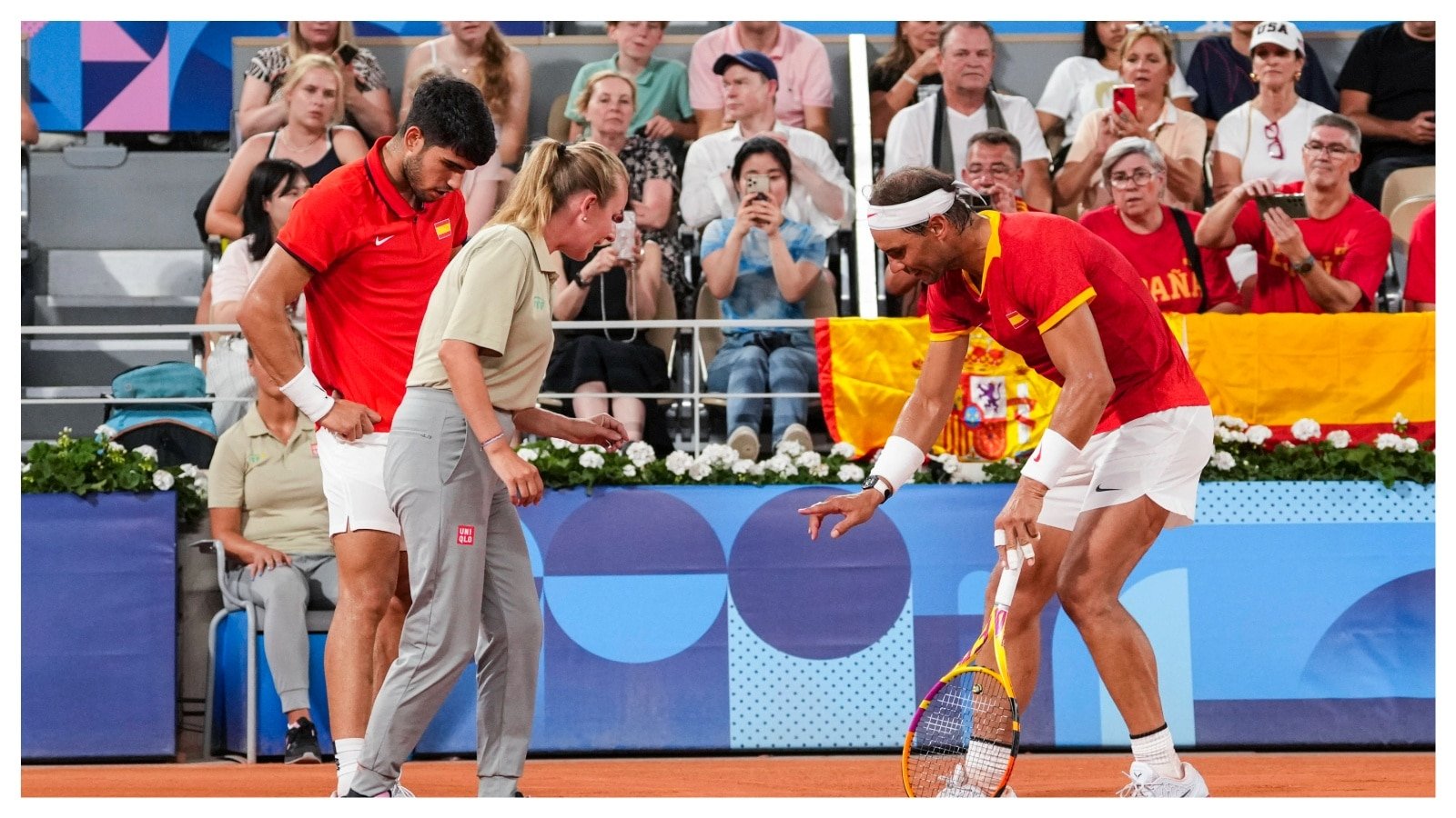 “Classless man,” Rafael Nadal disagrees with the umpire call, shows her a finger during men’s doubles match at Paris Olympics, fans react