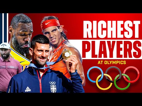 Top 10 richest athletes at Paris Olympics 2024 #olympics #lebronjames