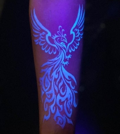 phoenix invisible tattoo design