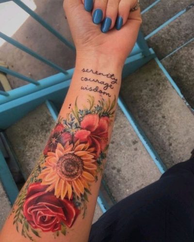 Explore 17 Enchanting Sunflower &#038; Rose Tattoo Ideas 2024 – Body Art Inspirations