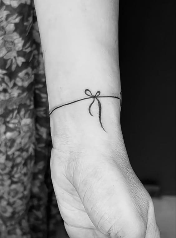 Bow Bracelet Tattoos 1