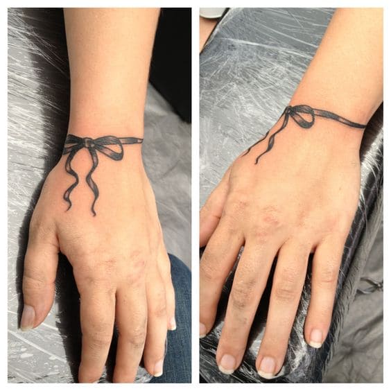 Bow Bracelet Tattoos 3