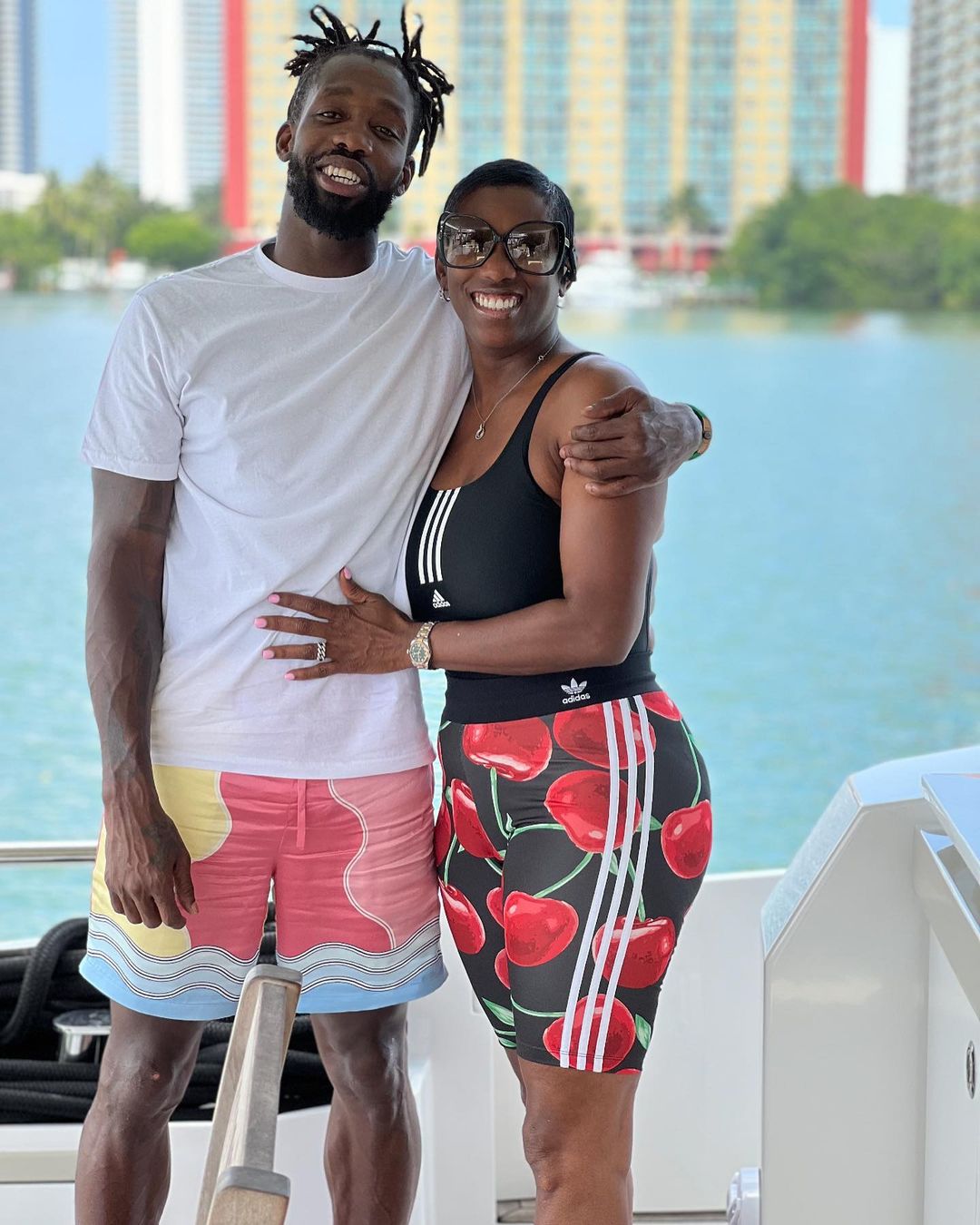 Patrick Beverley treated his mother to a luxurious yacht excursion in honor  of Mother's Day.